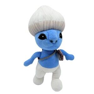 Smurf Cat Meme Plush Toy 10” Blue Mushroom Hat Stuffed Animal Figure